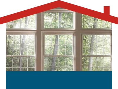 A window in a house with trees in the background, providing an ideal view for home improvement contractors seeking inspiration for their projects.